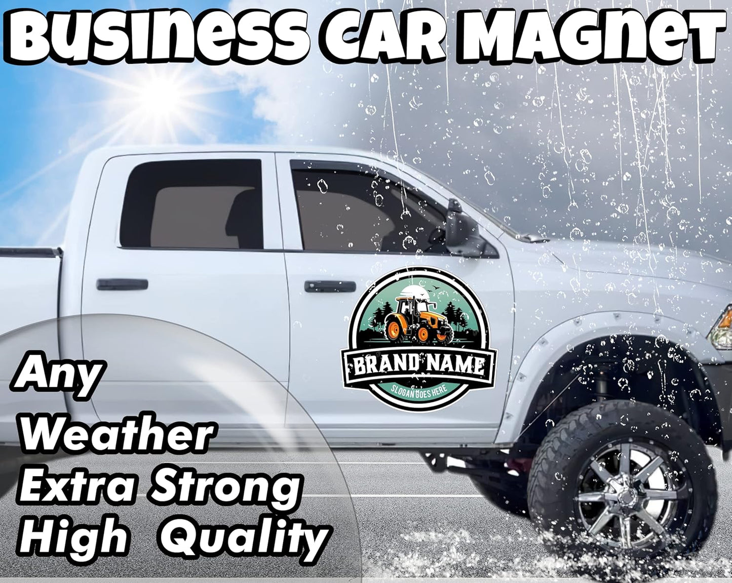 Your Die Cut Custom Car Magnet Sign | Personalized Logo for Your Car Truck | Advertise Your Business Vehicle Magnetic