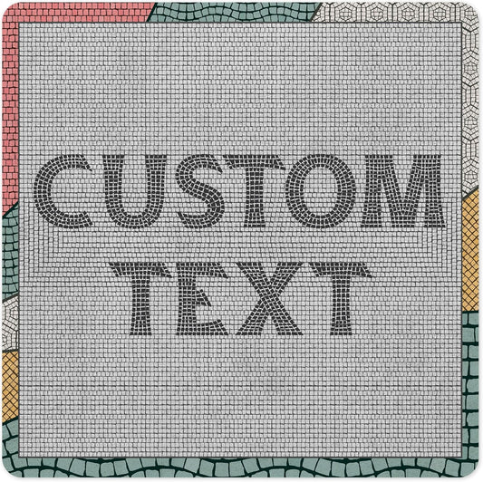 Custom Sign, Custom Street Sign, 11 Font Colors, 13 Font Styles, 4 Hole Options, 22 Sizes, 12x12 Inches, Rust Free DiBound, Fade Resistant, Made in USA by My Sign Center (Fauxsaic 2)