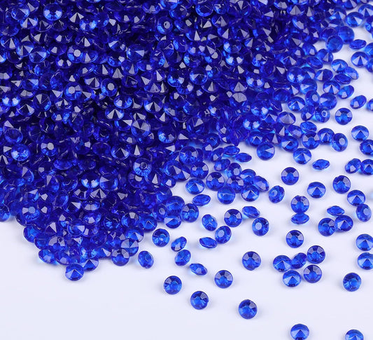 10000 pcs/Pack Wedding Table Scatter Confetti Crystals Acrylic Diamonds Vase Fillers 4.5 mm Rhinestones for Wedding, Bridal Shower, Vase Beads Decorations (Royal Blue)