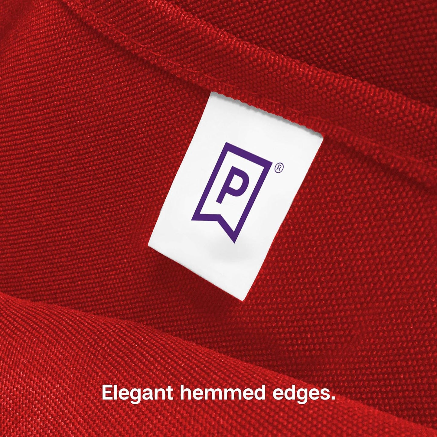 Gee Di Moda Square Tablecloth - 52 x 52 Inch Red Table Cloth for Small Square or Round Tables - Heavy Duty Washable Fabric - for Buffet Table, Holiday Party, Dinner, Wedding & Baby Shower