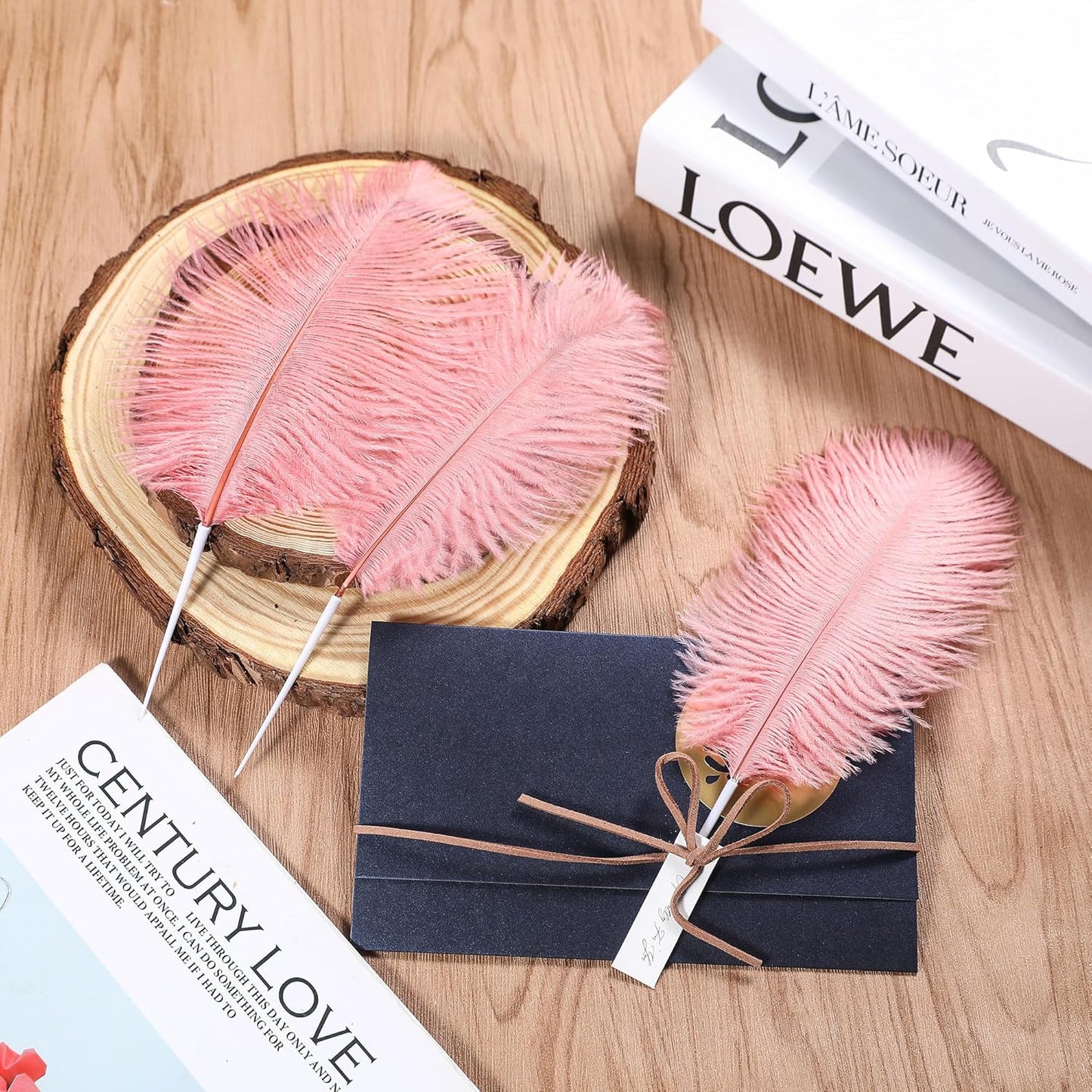 SOGUGOM Pink Craft Ostrich Feathers - 30PCS 8-10 inch Ostrich Feathers Kit for Centerpieces, Kindergarten Crafts, Dream Catchers and DIY Projects(Lotus Pink)