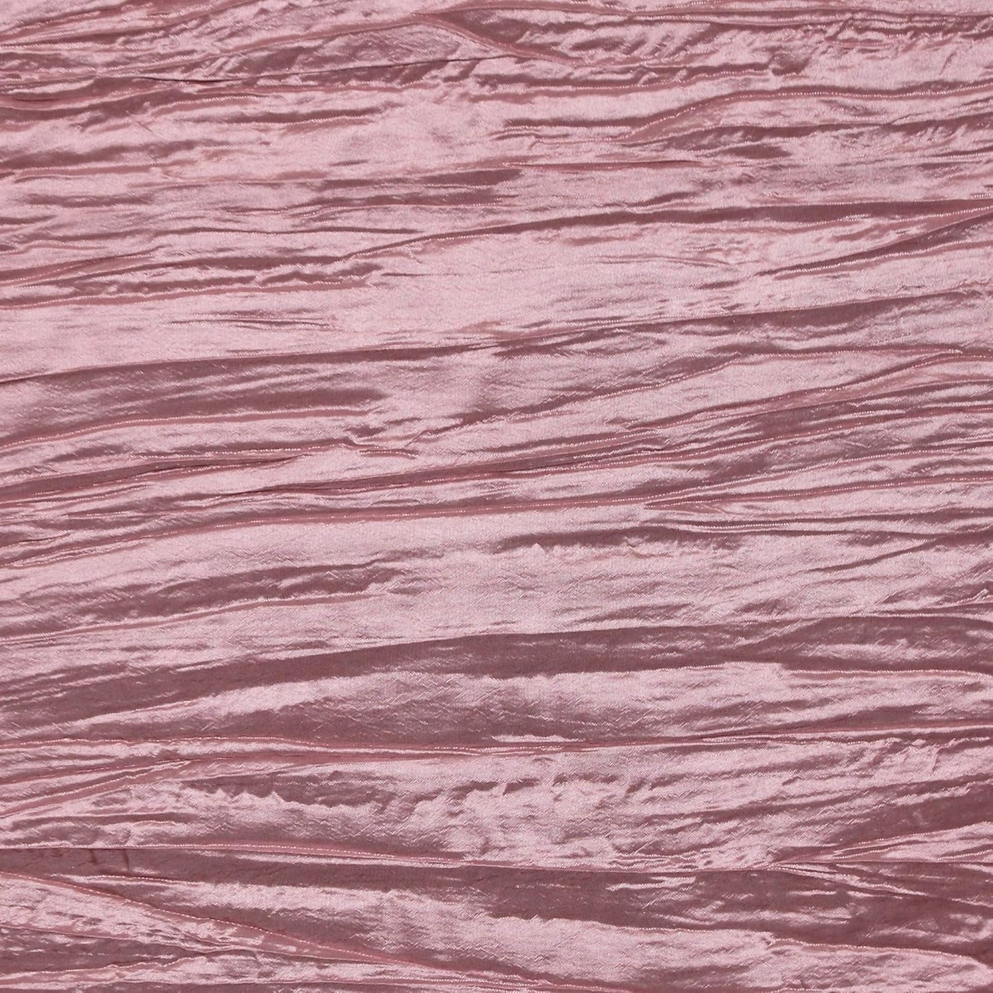 YOUR CHAIR COVERS - 90 x 156 inch Rectangular Crinkle Taffeta Tablecloth - Dusty Rose, Rectangle Table Linens for 8 ft Rectangular Tables, Wedding Crushed Table Cloth