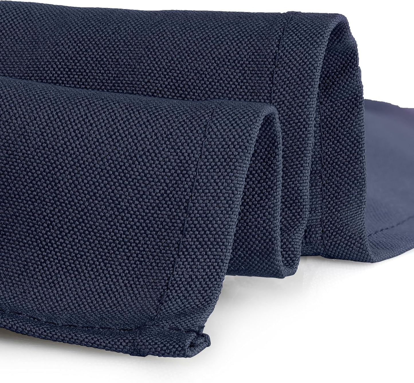 Gee Di Moda Square Tablecloth - 52 x 52 Inch Navy Blue Table Cloth for Small Square or Round Tables - Heavy Duty Washable Fabric - for Buffet Table, Holiday Party, Dinner, Wedding & Baby Shower