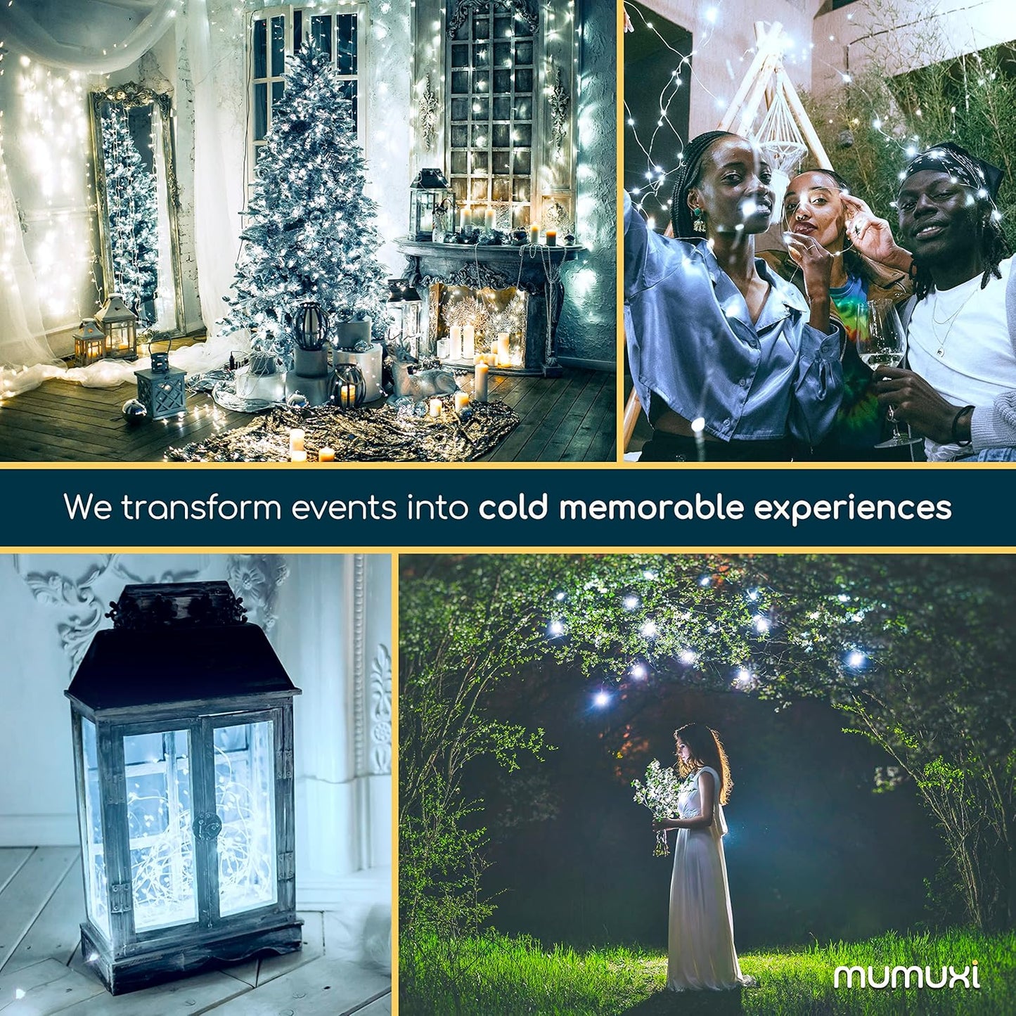 MUMUXI 20 Pack 3.3ft Fairy Lights Battery Operated String Lights, Mini White LED Powered, Waterproof, Silver Wire Firefly Mason Jar for Home, Party, Wedding Decorations, Cool White