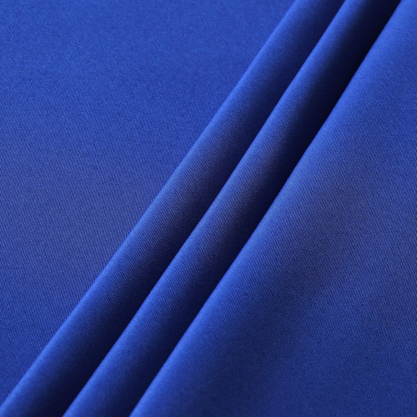 sancua Round Tablecloth - 90 Inch - Water Resistant Spill Proof Washable Polyester Table Cloth Decorative Fabric Table Cover for Dining Tables, Buffet Parties and Camping, Blue