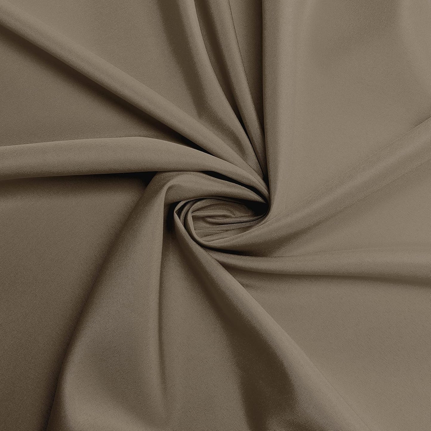 sancua Round Tablecloth - 48 Inch - Water Resistant Spill Proof Washable Polyester Table Cloth Decorative Fabric Table Cover for Dining Tables, Buffet Parties and Camping, Taupe