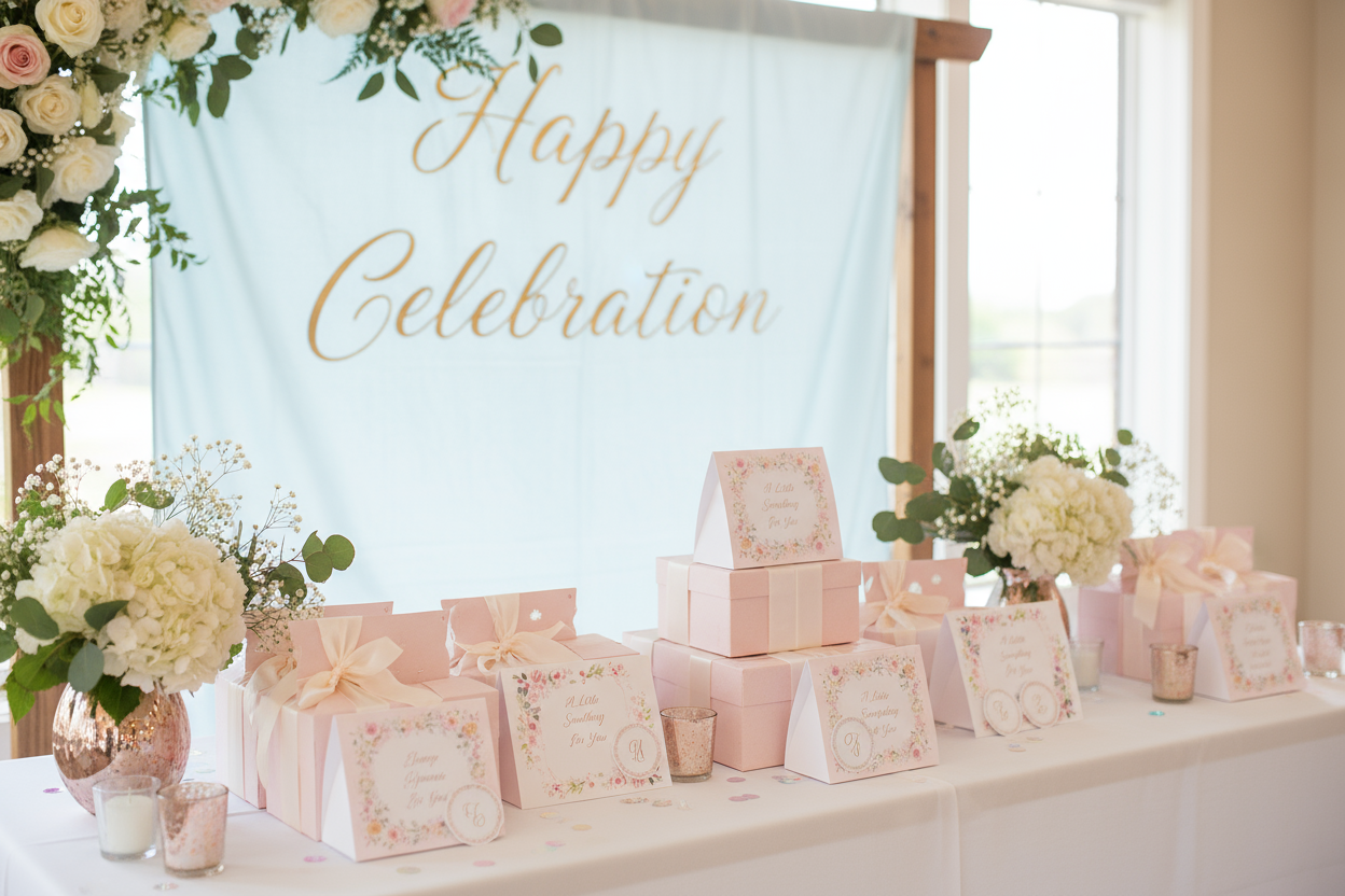 From personalized banners to custom favors, we help you add a special touch. (make it real photo)